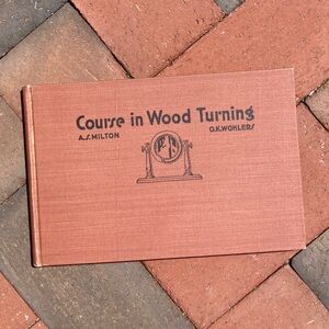 1948 Course in Wood Turning Arts Crafts Rust Specialty Artisan Spindle Matchbox